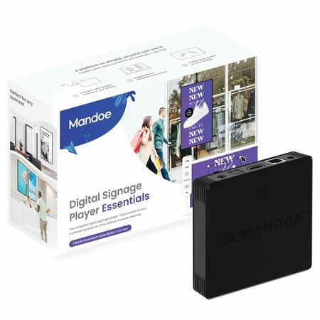 MANDOE DIY Essentials Instant Digital Signage Media Player COM3015